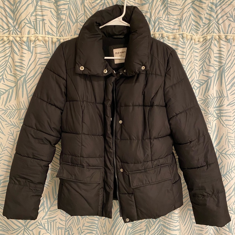 Old Navy Black Puffer Jacket